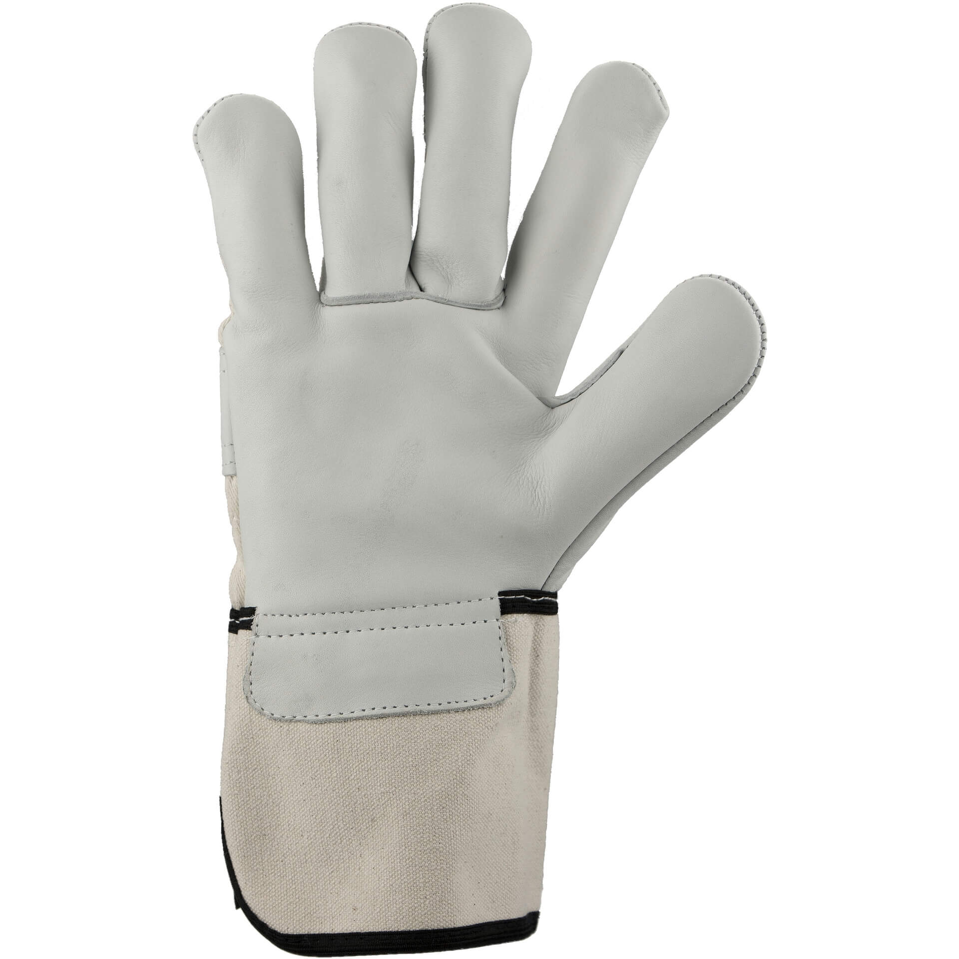 Rindnarbenleder-Handschuh ADLER-PREMIUM ADLER-PREMIUM Rindnarbenleder-Handschuh in Größe 12 mit grauem Fingerteil und beigem Handflächenbereich