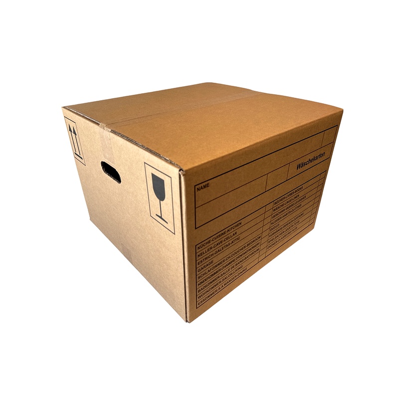 Umzugsboxen Wäschekarton - braun 500x500x360mm