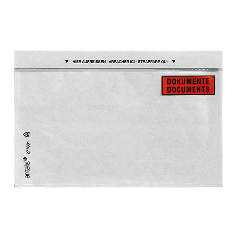 Dokumententaschen C6/5, transparent, Druck Dokumente (Inhalt 1000 Stück) Dokumententaschen C6/5, transparent, Druck Dokumente (Inhalt 1000 Stück)