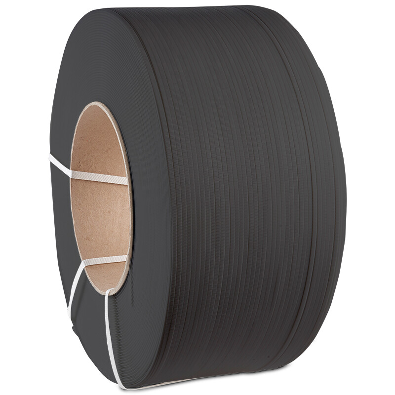 PP-Umreifungsband, schwarz, 12.0 x 0.55 mm x 3000 m, Kern 200/190 mm (Inhalt 2 Rolle/n) PP-Umreifungsband, schwarz, 9.0 x 0.55 mm x 4000 m, Kern 200/190 mm (Inhalt 2 Rolle/n)