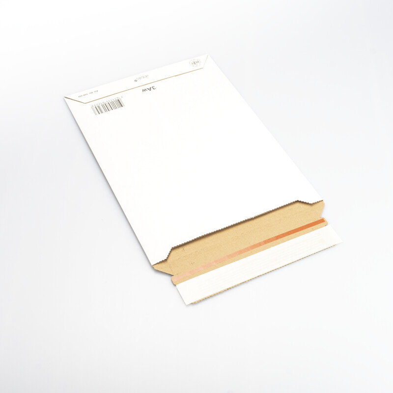 Mikrowell-Versandtaschen weiss B4 250 x 353 mm mit Klappe E-Welle (Inhalt 100 Stück) Mikrowell-Versandtaschen weiss B5 176 x 250 mm mit Klappe E-Welle (Inhalt 250 Stück)