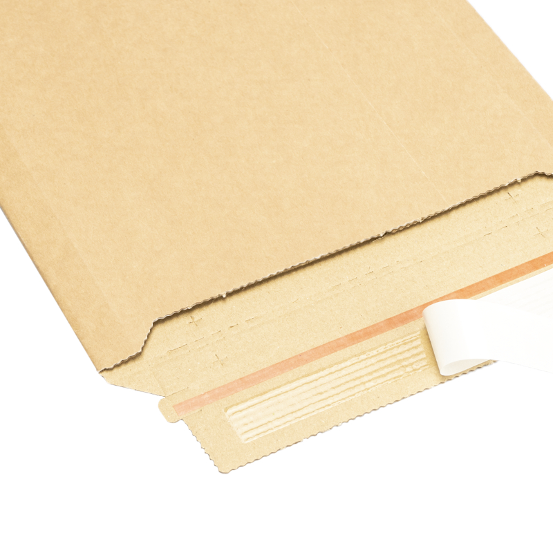 Mikrowell-Versandtaschen braun 305 x 415 mm mit Klappe E-Welle (Inhalt 100 Stück)