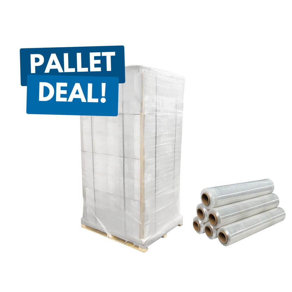 Hand- Stretchfolie 23µm - transparent 500mmx300m Hand- Stretchfolie 20µm - transparent 500mmx300m