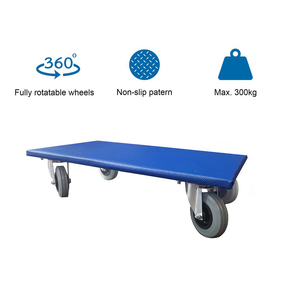 Möbelroller 350x600mm - Blau