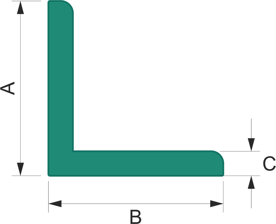 Schaumprofil L-75, Stange zu 2000mm Kantenschutzprofil L-75, Stange zu 2000mm