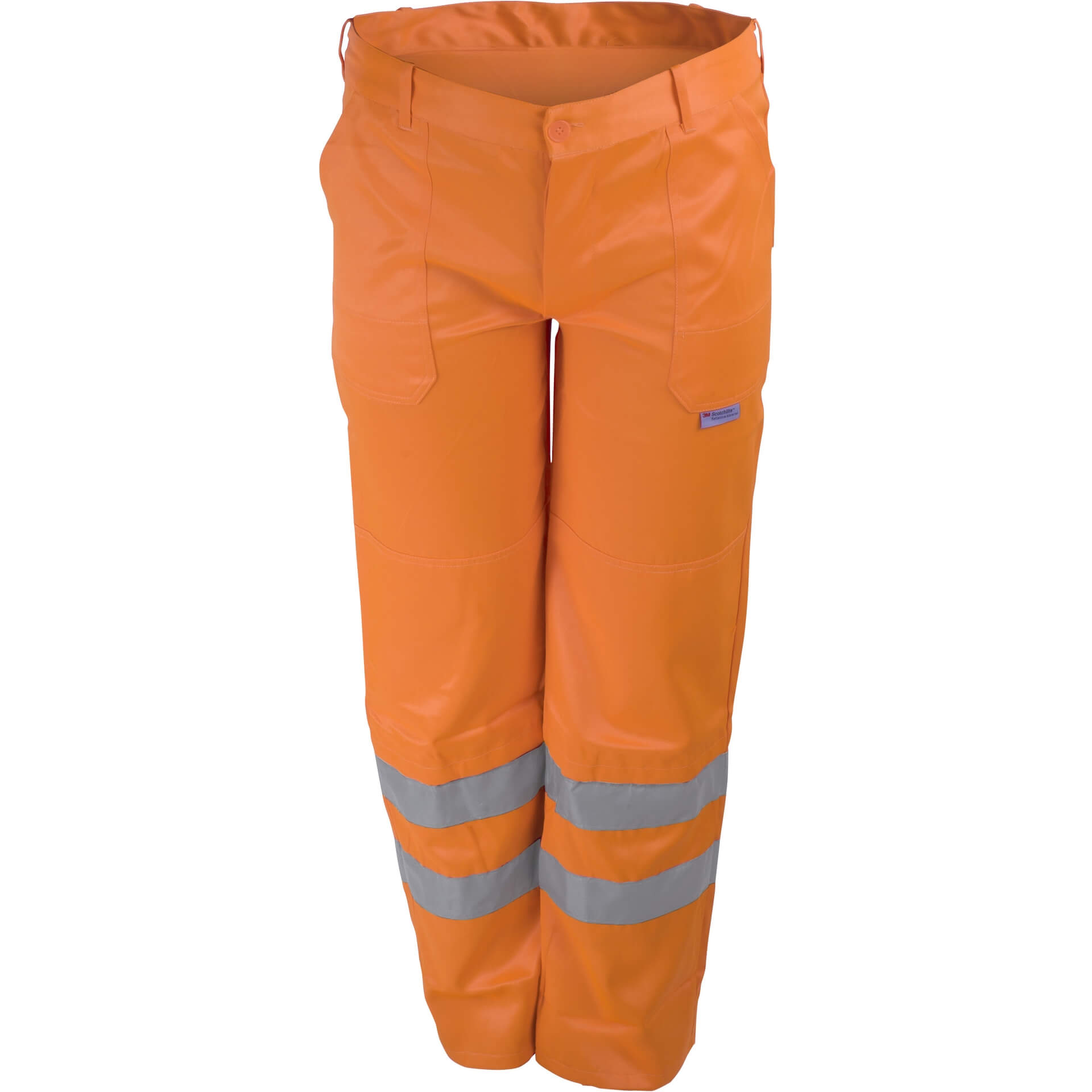 PREVENT® Warnschutz-Bundhose WHS in leuchtendem Orange mit reflektierenden Streifen