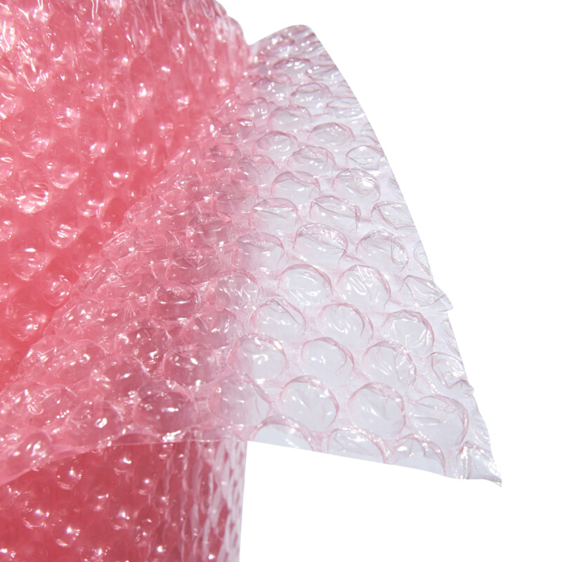 Luftpolsterfolie antistatisch (rosa) 500 mm x 50m, 100µm Luftpolsterfolie antistatisch (rosa) 500 mm x 50m, 100µm
