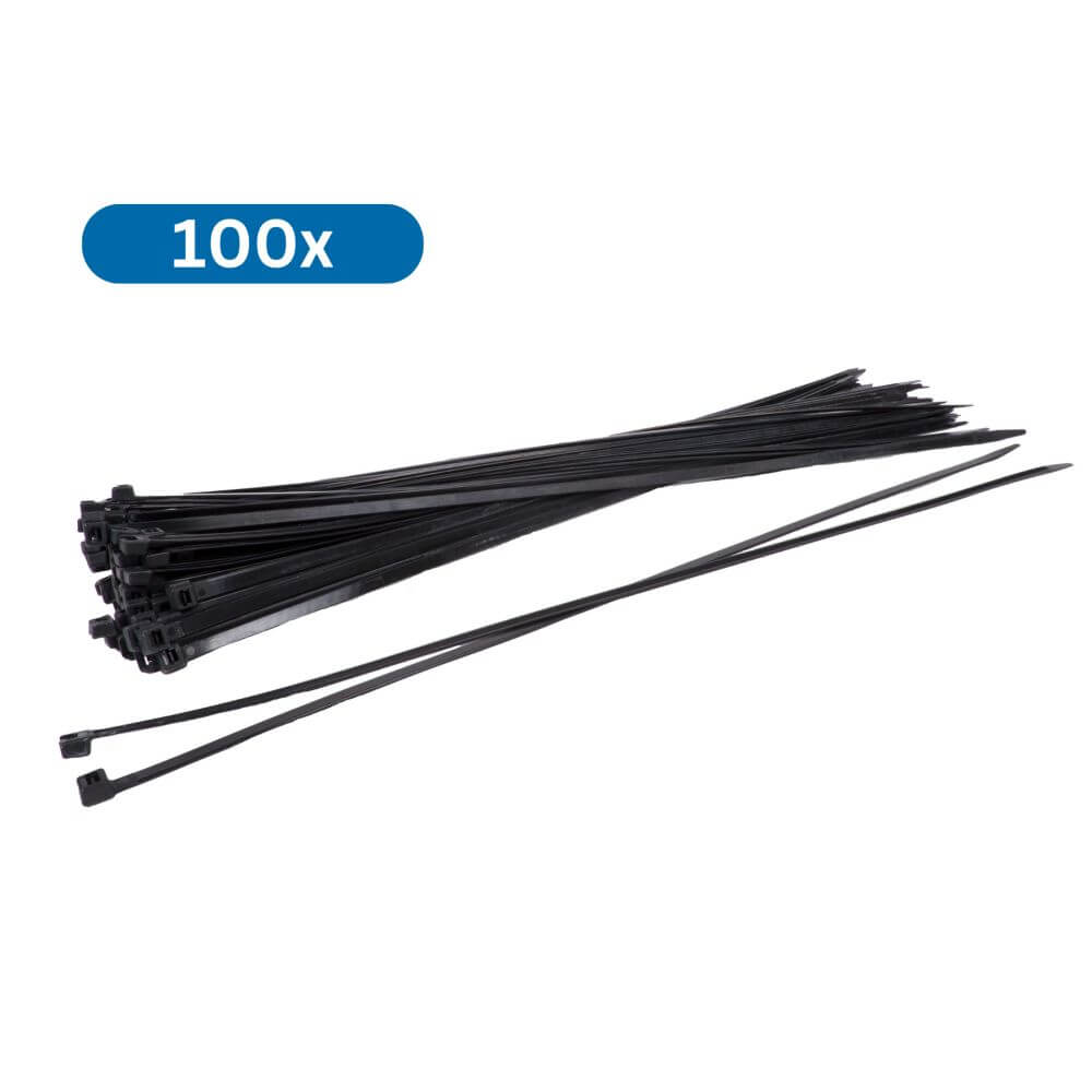 Kabelbinder - 200 x 4.8mm schwarz (100 Stk.) UV-Beständig