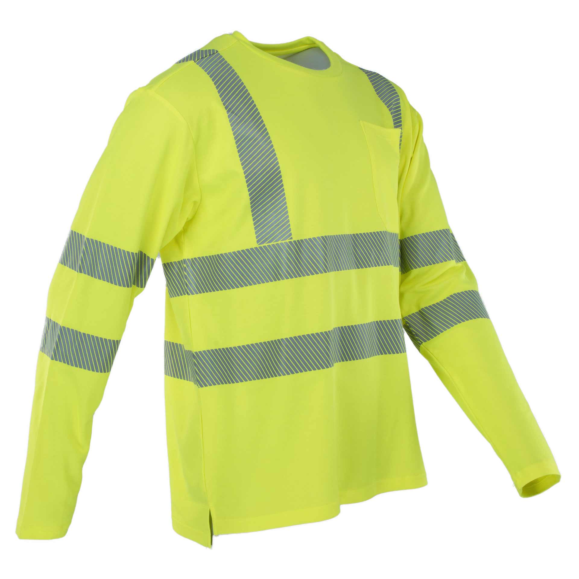 PREVENT® Premium Warnschutz Langarm-Shirt mit reflektierenden Streifen