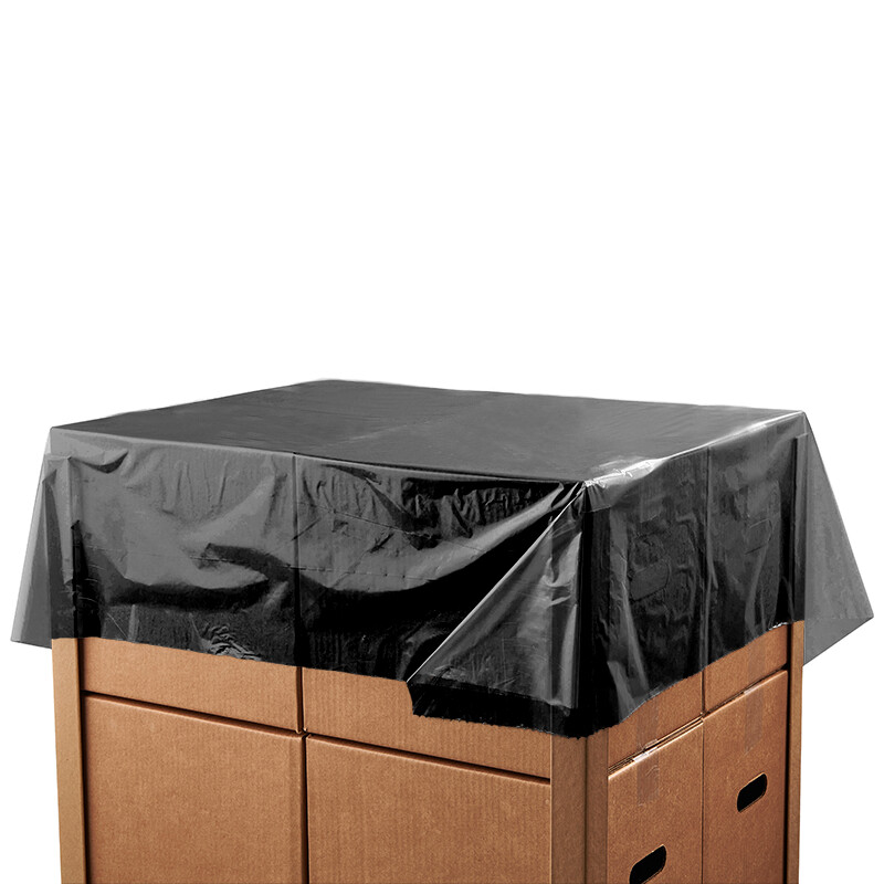 Deckblatt-Folie 1200x1600mm, schwarz LD-PE 25 my (Inhalt 1 Rolle/n)