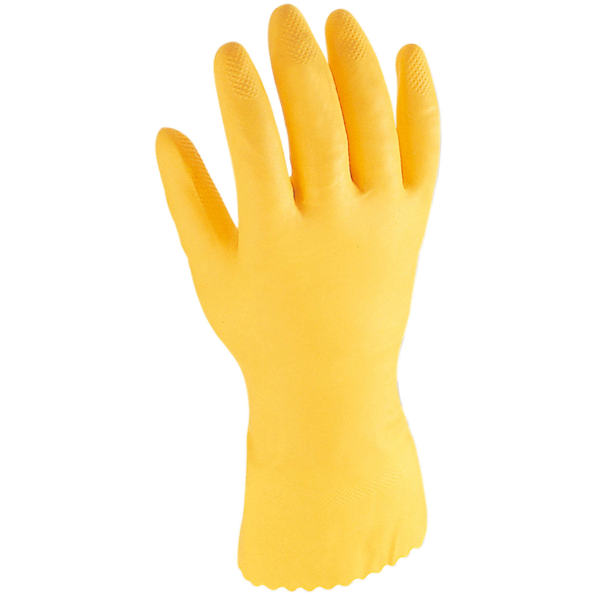 HSE Haushalts-Handschuh aus Naturlatex in leuchtendem Gelb