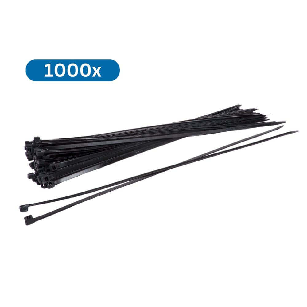 Kabelbinder - 540 x 7.6mm schwarz (1000 Stk.) UV-Beständig