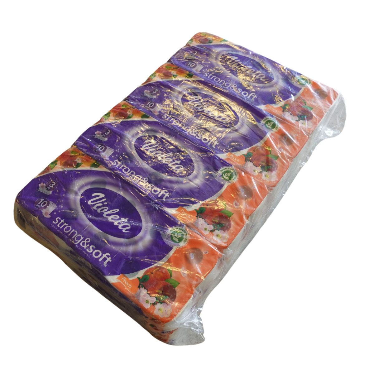 Violeta Toilettenpapier 3-lagig – weiches WC-Papier f&
