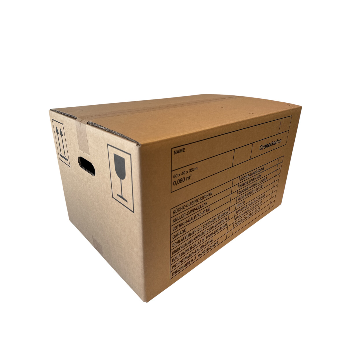 20er SET - Umzugsboxen Bücherkarton - braun 500x330x360