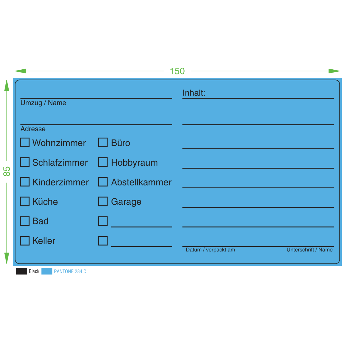 Umzugs-Etiketten 100x150mm – 50 St box