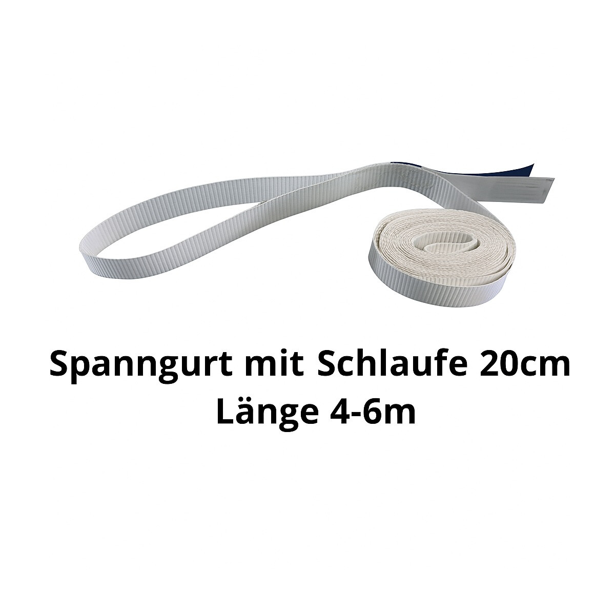 Möbelgurte mit Schlaufe weiss 6m – sichere Ladung