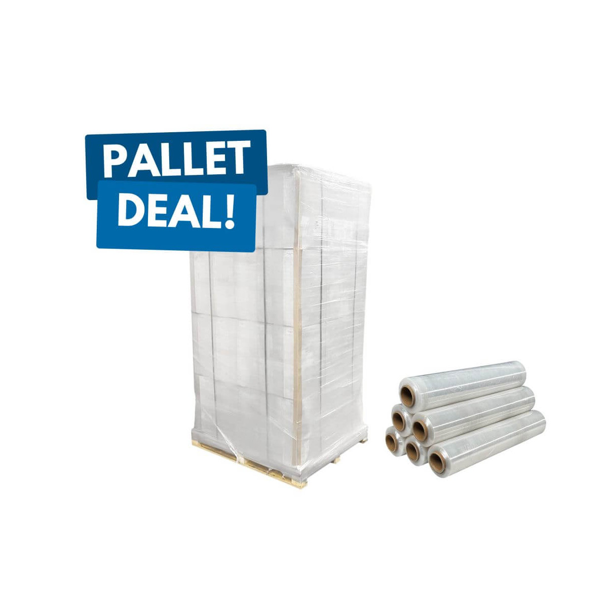 1x Palette Hand- Stretchfolie 20µm - transparent 500mm